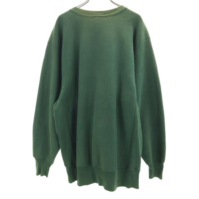 Champion チャンピオン 90s オールド USA製 刺繍タグ オハイオ大学 長袖 リバースウィーブ スウェット XXL グリーン メンズ_1