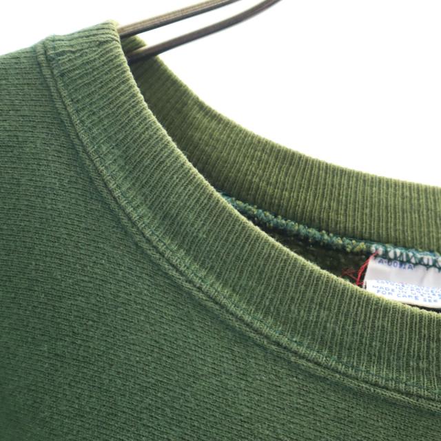 Champion チャンピオン 90s オールド USA製 刺繍タグ オハイオ大学 長袖 リバースウィーブ スウェット XXL グリーン メンズ_6