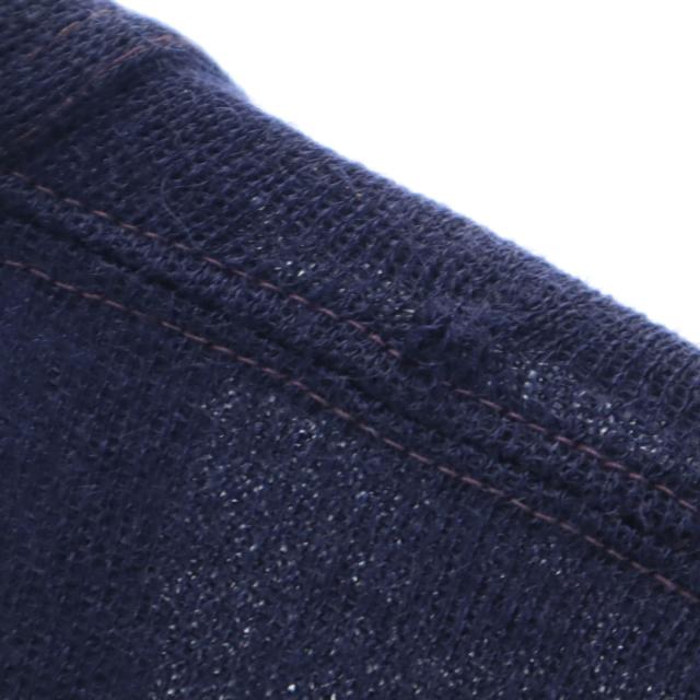CAMPUS キャンパス 50s ヴィンテージ ウールブレンド 長袖 カーディガン 42 ネイビー メンズ_2