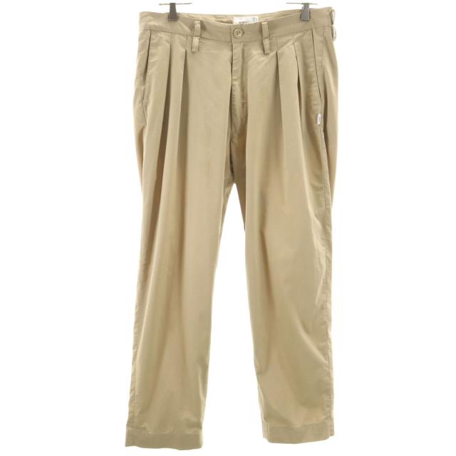 WTAPS ダブルタップス 日本製 リップストップ ロングパンツ 2 ベージュ メンズ