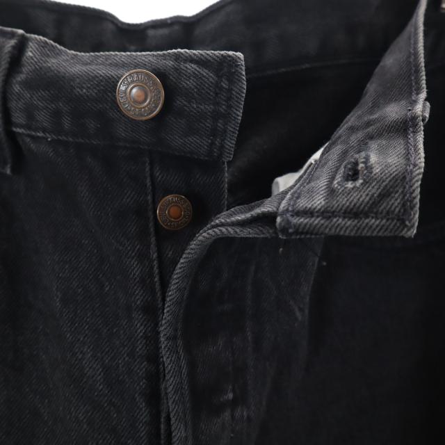 Levi’s リーバイス 90s 501 USA製 ストレートデニムパンツ W29 ブラック ジーンズ メンズ_6