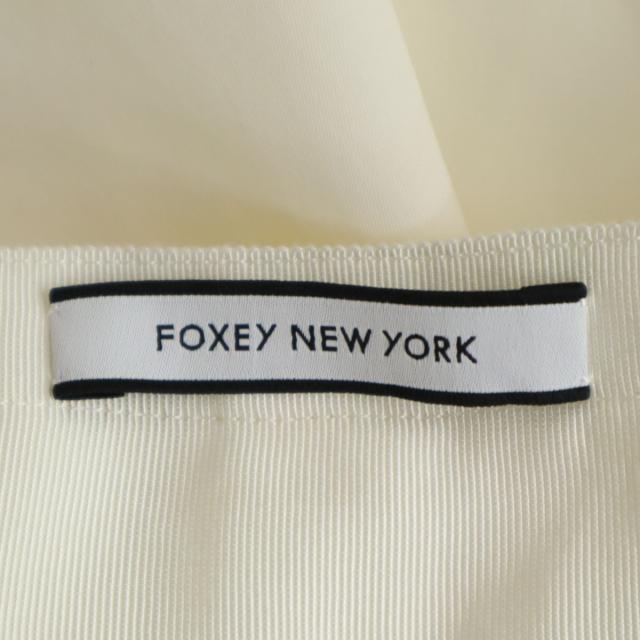 FOXEY NEW YORK フォクシーニューヨーク 日本製 ミディ丈 フレアスカート 40 ホワイト レディース_6