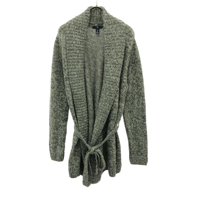 GAP ギャップ 長袖 ショールカラー ガウン カーディガン XL グレー系 ニット メンズ
