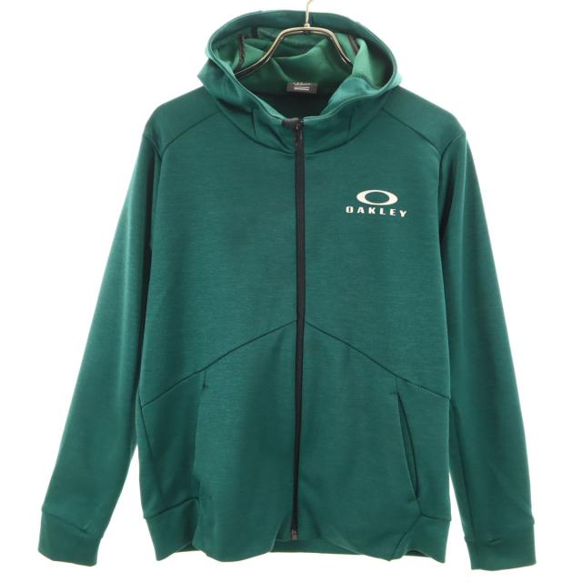 OAKLEY オークリー 長袖 ジップパーカー L（160） グリーン キッズの
