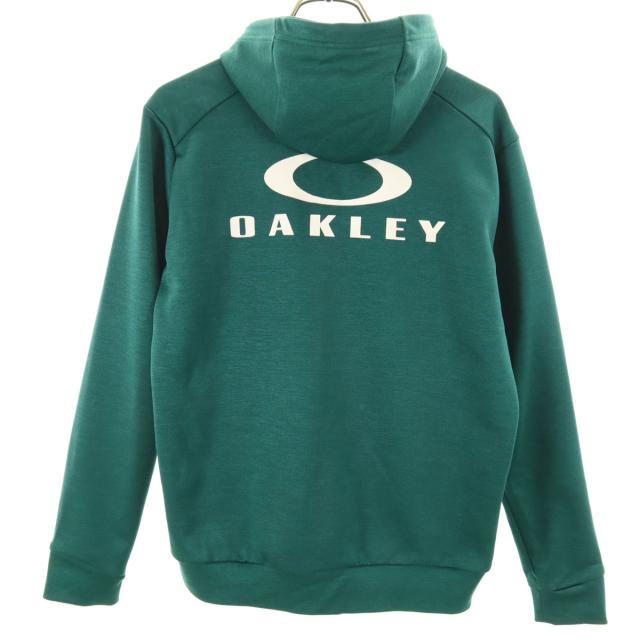 オークリー ジップアップ パーカー 裏起毛◇ブルー Mサイズ OAKLEY