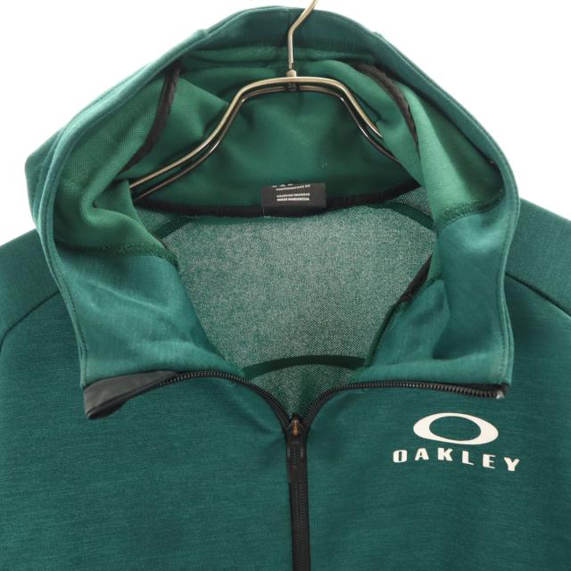 オークリー☆中綿 ジップアップ パーカー 裏起毛 グリーン カモ柄 M
