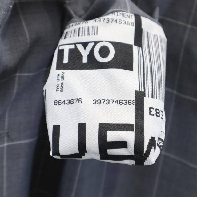 未使用 uniform experiment ユニフォームエクスペリメント 20SS ウィンドウペンチェック 3B テーラードジャケット ポケッタブル メンズ_9