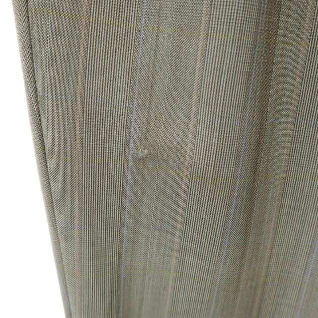 VINTAGE ヴィンテージ 70s チェック柄 スラックスパンツ グレー タック