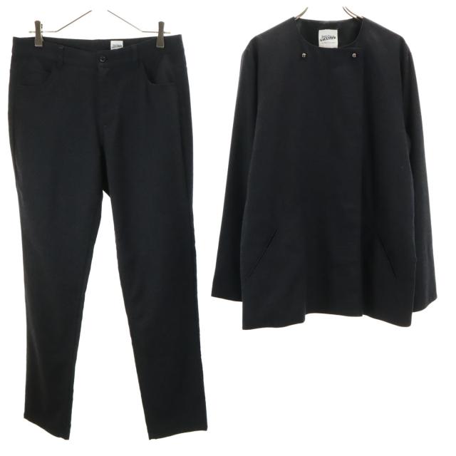 JEAN-PAUL GAULTIER ジャンポールゴルチエ ウールジャケット 上下セットアップ 42 ブラック レディース