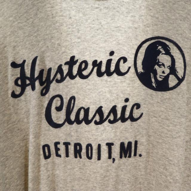 古着 HYSTERIC GLAMOUR ヒステリックグラマー チェーン刺繍 長袖 ロング パーカー FREE グレー レディース HYSTERIC GLAMOUR ヒステリックグラマー チェーン刺繍 長袖 ロング