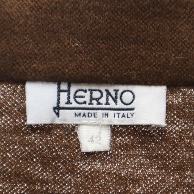 Herno ヘルノ 90s イタリア製 オールド ウールコート 上下セットアップ 42 ブラウン レディース_7