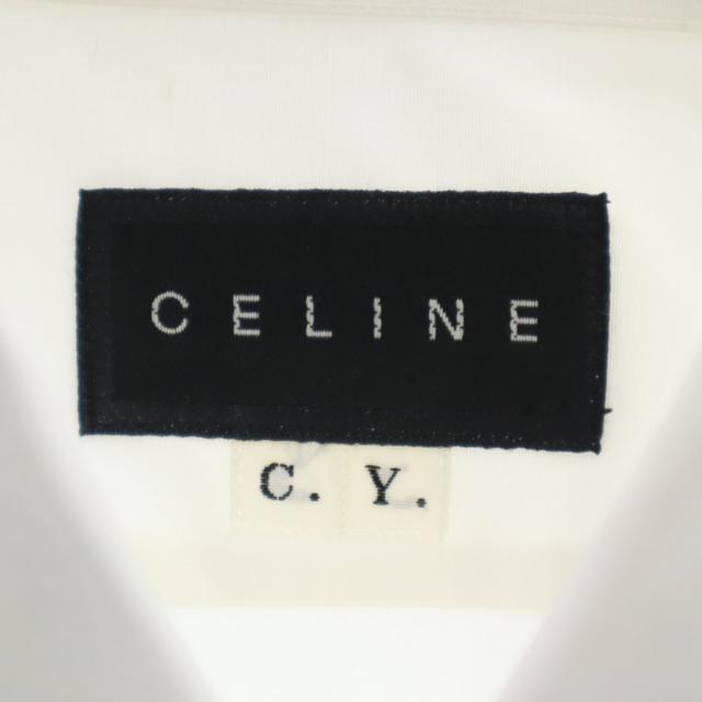 CELINE セリーヌ 長袖 カッターシャツ ホワイト メンズ_7