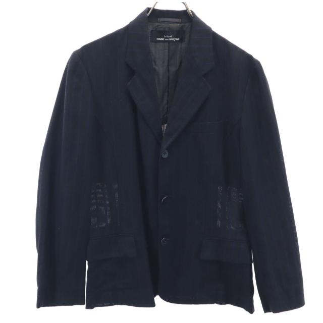 tricot COMME des GARCONS トリコットコムデギャルソン 80s 1989年 ヴィンテージ 日本製 ストライプ柄 テーラードジャケット メンズ
