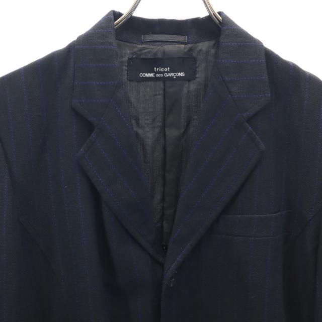 tricot COMME des GARCONS トリコットコムデギャルソン 80s 1989年 ヴィンテージ 日本製 ストライプ柄 テーラードジャケット メンズ_4