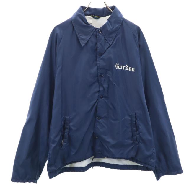 Champion チャンピオン 70s ヴィンテージ ランナーズタグ 黒タグ コーチジャケット L ブルー Gordon メンズ