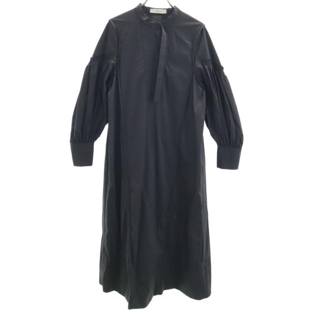 PUBLIC TOKYO パブリックトウキョウ 日本製 長袖 ストレッチ ロングワンピース F グレー系 レディース