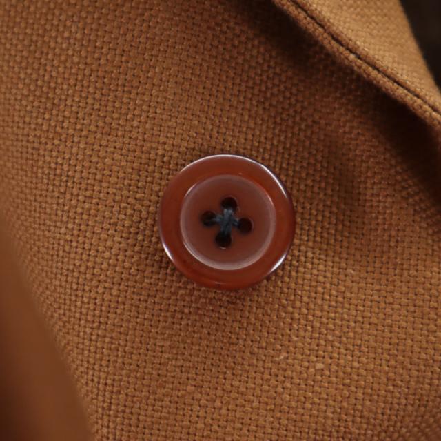 VINTAGE ヴィンテージ 70s オープンカラー ワークジャケット ブラウン