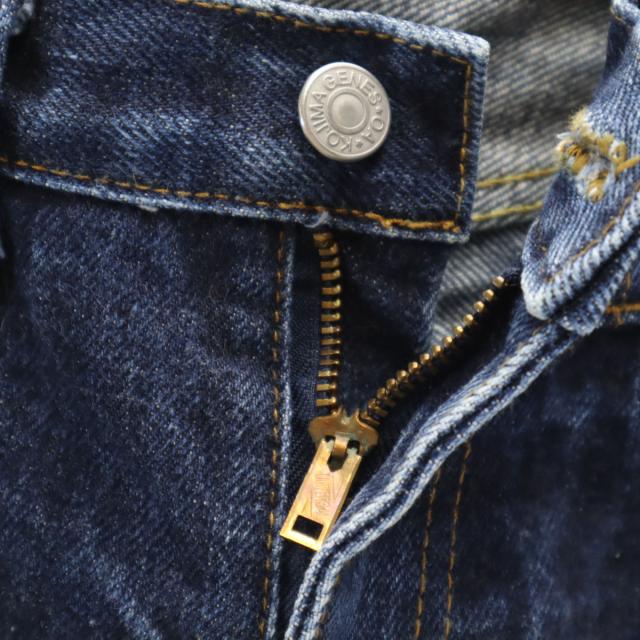 KOJIMA GENES OVER ALLS 児島ジーンズ ストレートデニムパンツ W30 インディゴブルー メンズ_4