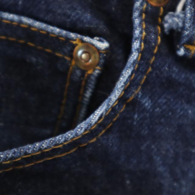 KOJIMA GENES OVER ALLS 児島ジーンズ ストレートデニムパンツ W30 インディゴブルー メンズ_6