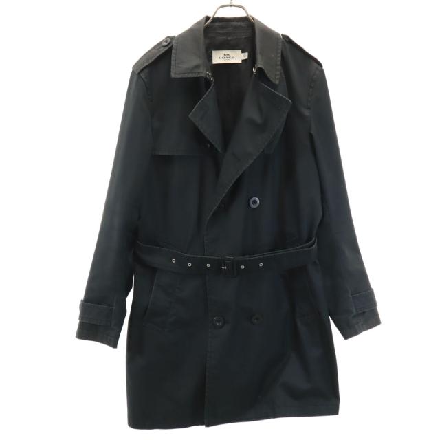 COACH コーチ トレンチコート M ブラック F87431 メンズ