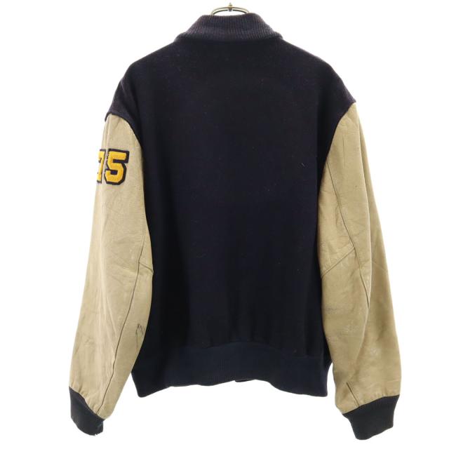 ヴィンテージ 70s スタジャン ワッペン レザー切替 セパポケ 古着 VINTAGE ヴィンテージ 70s ワッペン レザー切り替え アワード