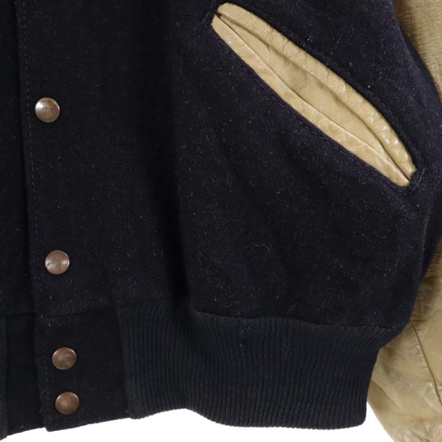 VINTAGE ヴィンテージ 70s ワッペン レザー切り替え アワード