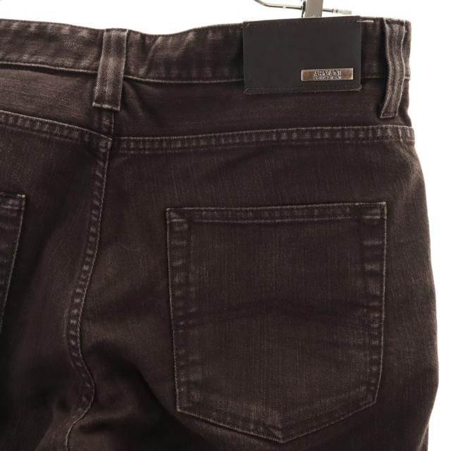 ARMANI COLLEZIONI アルマーニコレッツォーニ P15 スリム ストレートパンツ W33 ブラウン メンズ ARMANI COLLEZIONI アルマーニコレッツォーニ P15 スリム ストレート