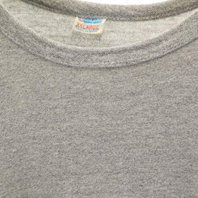 Champion チャンピオン 70s ヴィンテージ USA製 バータグ後期 88/12 半袖 シングルステッチ 染み込みプリント Tシャツ XXL グレー メンズ_6