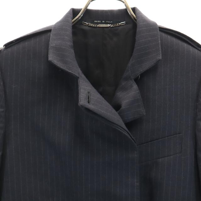 GUCCI グッチ イタリア製 ウールブレンド ストライプ柄 ジャケット 38