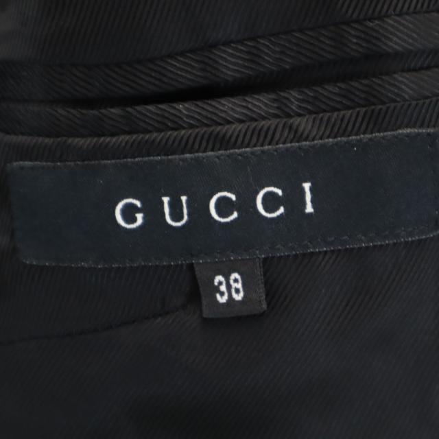 GUCCI グッチ イタリア製 ウールブレンド ストライプ柄 ジャケット 38