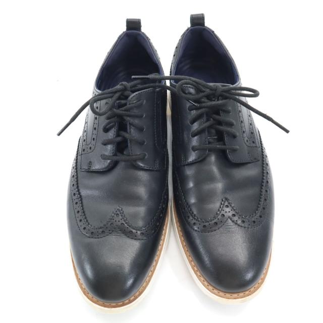 COLE HAAN 電話を掛けるハーン グランドエボリューション ショートウィング 商行為シューズ 10 1/2 黒いこと メンズ