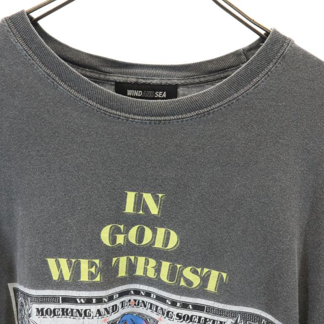 WIND AND SEA ウィンダンシー 長袖 両面プリント Tシャツ L グレー ロンT ×KOICHIRO TAKAGI メンズ_8