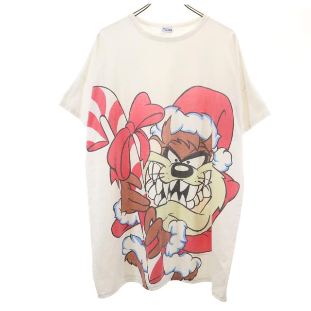 Flirts 90s オールド タズマニアンデビル 半袖 シングルステッチ Tシャツ ホワイト ワーナーブラザーズ メンズ