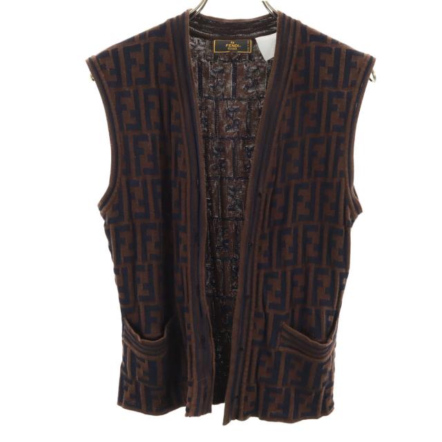 フェンディ FENDI ベスト ベスト ブラウン