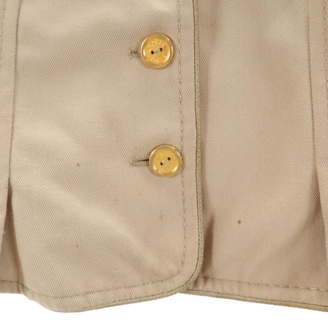 CELINE セリーヌ 80s フランス製 金ボタン ベスト ベージュ レディース_8