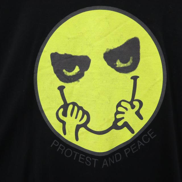 UNDERCOVER アンダーカバー 日本製 ニコちゃん 半袖 プリント Tシャツ 4 ブラック メンズ_4