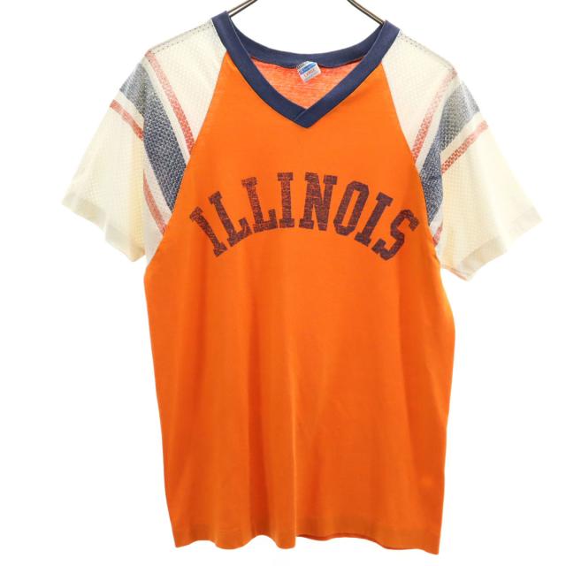 Champion チャンピオン 70s ヴィンテージ USA製 バータグ 半袖 V