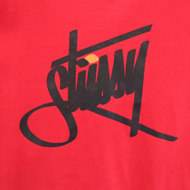 STUSSY ステューシー 90s オールド 紺タグ 半袖 Tシャツ M レッド メンズ_5