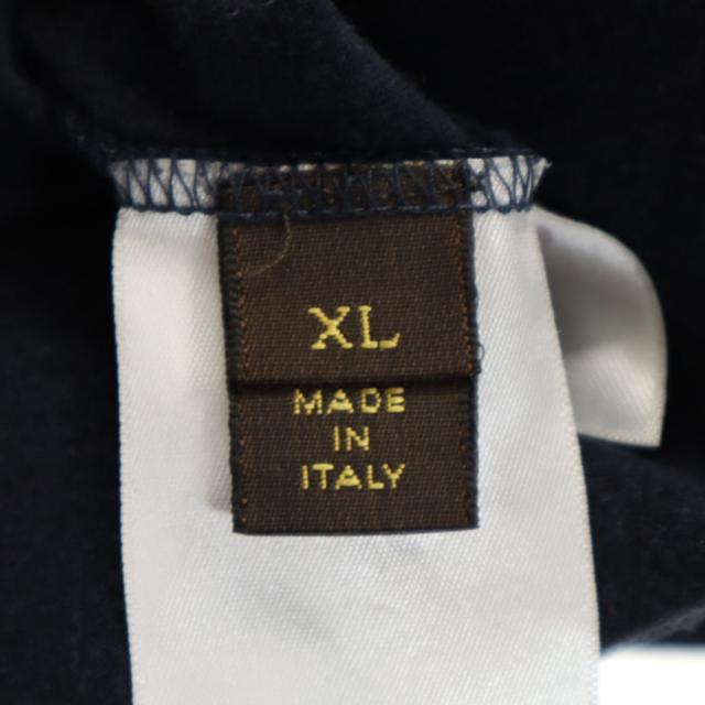 LOUIS VUITTON ルイヴィトン イタリア製 シルクブレンド エンジェル プリント 半袖 Tシャツ XL ネイビー 天使 メンズ_7