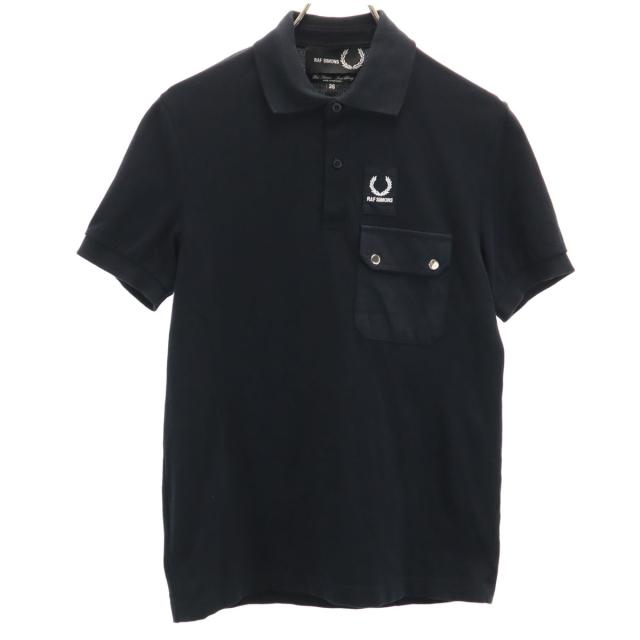 希少コラボ】RAF SIMONS × FRED PERRYポロシャツ ブラック 希少コラボ