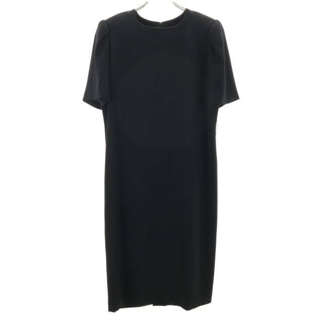 GIVENCHY ジバンシイ 80s 90s オールド 半袖 ワンピース 14 黒 HI FORMAL レディース