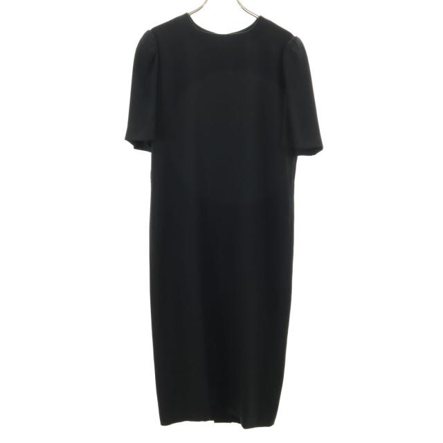 GIVENCHY ジバンシイ 90s オールド 半袖 ワンピース 12 黒 HI FORMAL レディース
