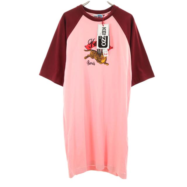 未使用 KENZO ケンゾー MEMENTO COLLECTION 2 ポルトガル製 5分袖 ワンピース M ピンク レディース