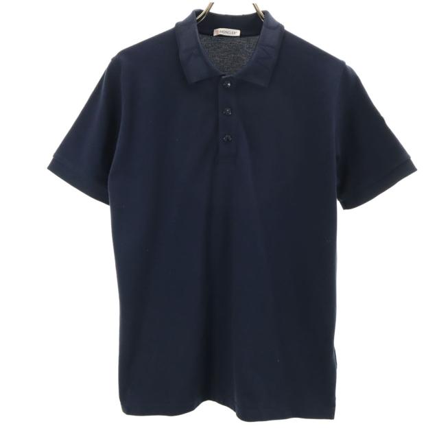 MONCLER モンクレール 半袖 ポロシャツ 14A ネイビー 鹿の子地 キッズ
