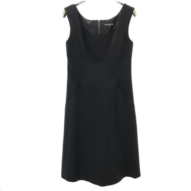 FOXEY NEW YORK フォクシーニューヨーク 日本製 ノースリーブ ワンピース 38 ブラック レディース