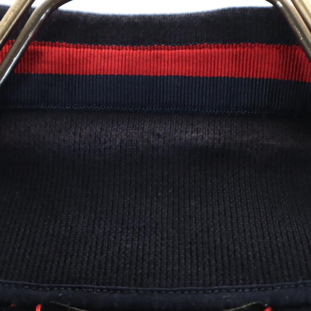 GUCCI グッチ イタリア製 半袖 ポロシャツ L 濃紺 鹿の子 レディース_7