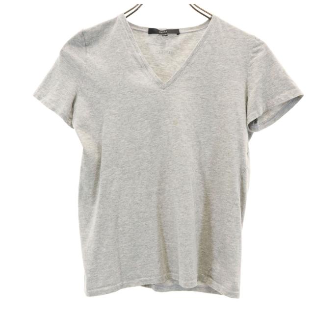 GUCCI グッチ イタリア製 半袖 Vネック Tシャツ M グレー レディース