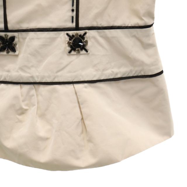 LOUIS VUITTON ルイヴィトン フランス製 半袖 ビスチェ 34 アイボリー レディース LOUIS VUITTON ルイヴィトン フランス製 半袖 ビスチェ 34 アイボリー