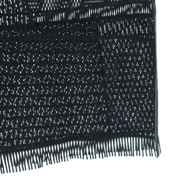 PLEATS PLEASE プリーツプリーズ 日本製 ノースリーブ A-POC ワンピース 3 ネイビー イッセイミヤケ メッシュ レディース_4
