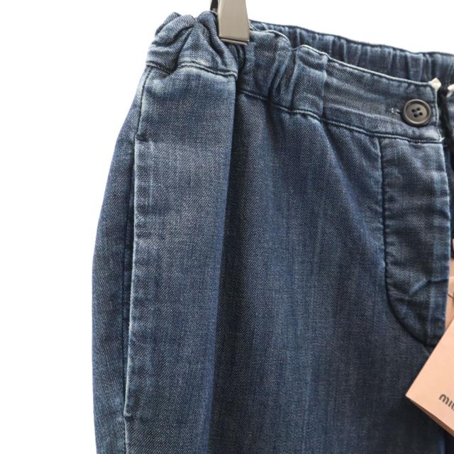 MIUMIU ミュウミュウ イタリア製 デニムライク イージー アンクル